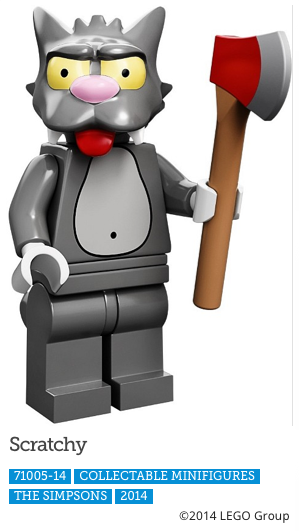 Scratchy LEGO Minifigure Scratchy LEGO Minifigure