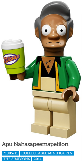 Apu Nahasapeemapetilon LEGO Minifigure