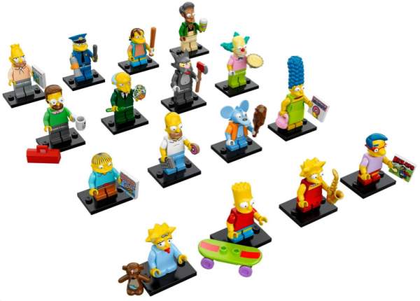 Simpsons Minifigures Lineup