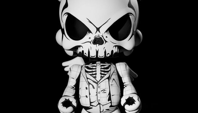 The Parochial Punk Custom Huck Gee Blank Resin Designer Toy by JPK