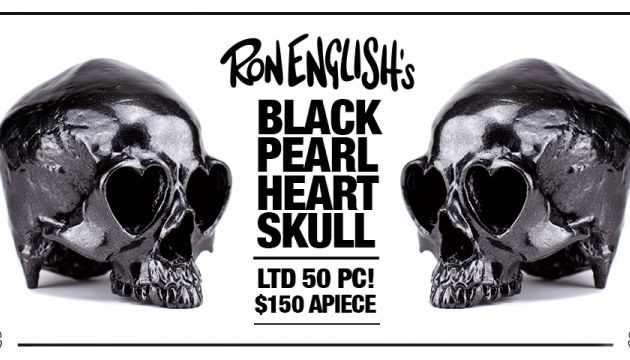 Black Friday Special Releases: Ron English Black Pearl Heart Skull!