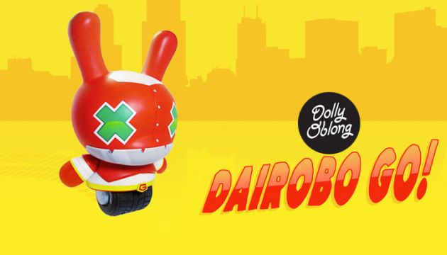 Dolly Oblong's "Dairobo Go!" custom 20" Dunny!