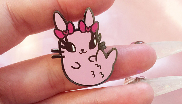 Bei Badgirl Merbunny Enamel Pin