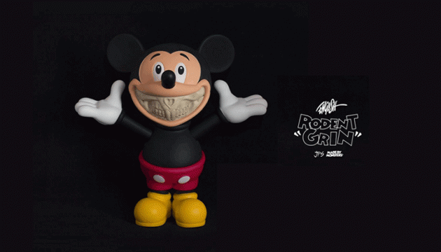 Ron English Mickey Mouse "Rodent Grin"q