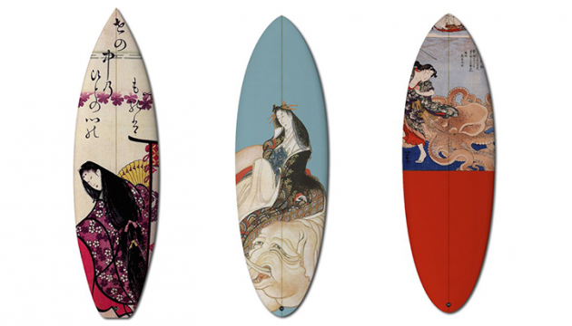 boom art Prints Hokusai & Other Japanese Art on Surf Boards