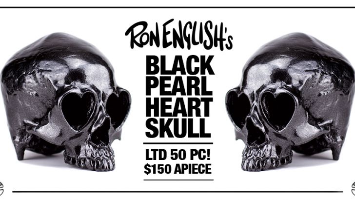 Black Friday Special Releases: Ron English Black Pearl Heart Skull! Black Friday Special Releases: Ron English Black Pearl Heart Skull!