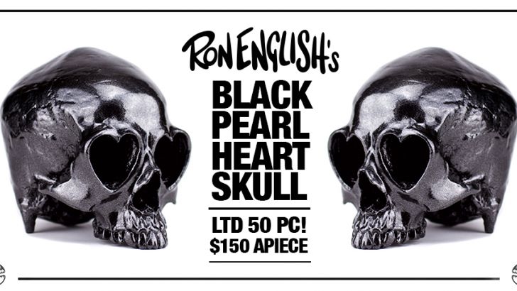 Black Friday Special Releases: Ron English Black Pearl Heart Skull!