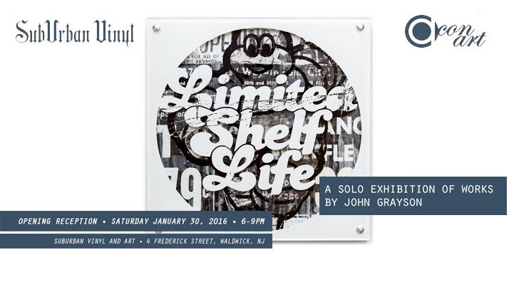 Con Art's "Limited Shelf Life" Exhibition at SubUrban Vinyl! Con Art's "Limited Shelf Life" Exhibition at SubUrban Vinyl!