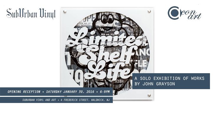 Con Art's "Limited Shelf Life" Exhibition at SubUrban Vinyl!