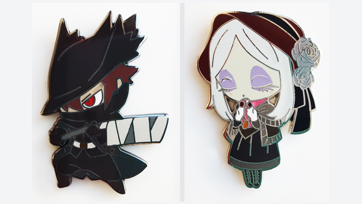Yharnam Hunter on the Hunt Puddle of Blood PS4 Bloodborne Enamel Pin Figure 