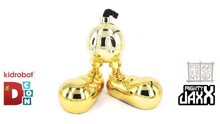 Jason Freeny & Mighty Jaxx's "Friendly Fire" in Gold for DCon! Jason Freeny & Mighty Jaxx's "Friendly Fire" in Gold for DCon!