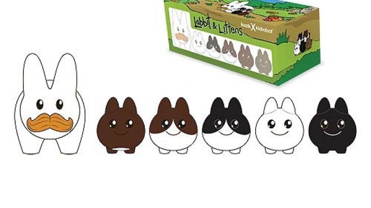 Vinyl Littens and Labbit Set on the Way from Kidrobot & Kozik