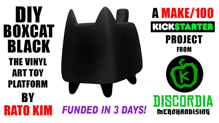 Rato Kim x Discordia Merchandising BOXCAT Black Kickstarter Rato Kim x Discordia Merchandising BOXCAT Black Kickstarter