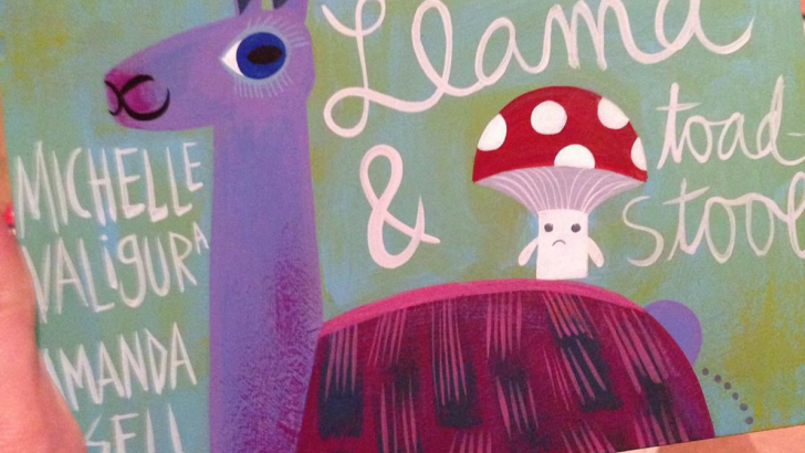 WIP: Llama & Toadstool by Amanda Visell & Michelle Valigura