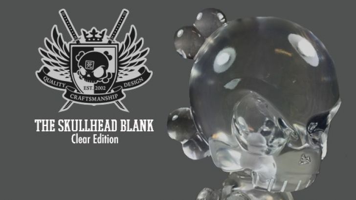 Clear Skullhead Blank Resin DIY Figure by Huck Gee Clear Skullhead Blank Resin DIY Figure by Huck Gee
