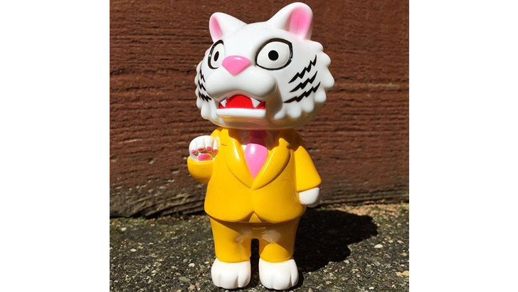 Tiger Boss Sofubi by Max Toy Co Mark Nagata Tiger Boss
