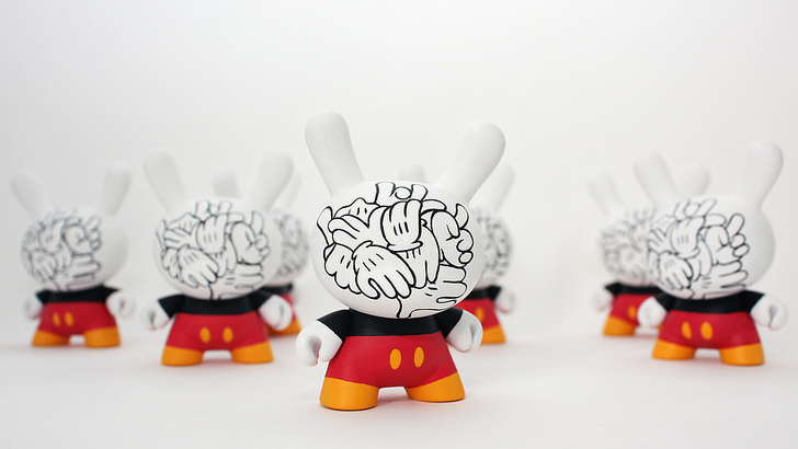 Mickey Mouse Dunny Mickey Messy Custom Dunnys by WuzOne