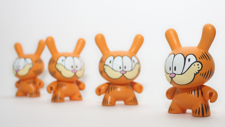 Garfield Dunny WuzOne Custom Dunny