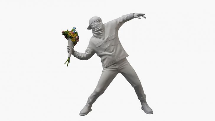 Medicom x Banksy's Flower Thrower Vinyl Art Toy Medicom x Banksy's Flower Thrower Vinyl Art Toy