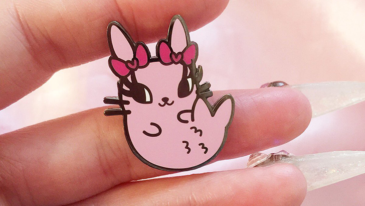 Bei Badgirl Merbunny Enamel Pin Bei Badgirl Merbunny Enamel Pin