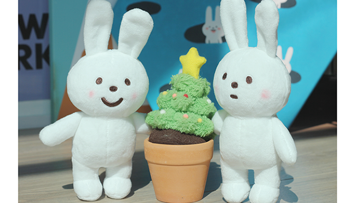 Fluffy House Naughty Rabbit Plush Pair