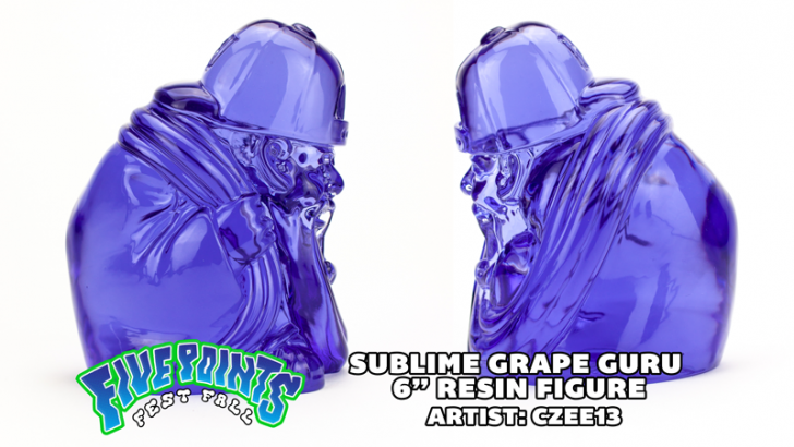 SUBLIME GRAPE GURU 6" RESIN RELEASE - By Czee x Clutter Studios. SUBLIME GRAPE GURU 6" RESIN RELEASE - By Czee x Clutter Studios.