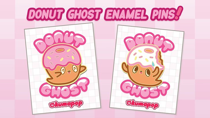 Kumapop Donut Ghost Enamel Pins Kickstarter Kumapop Donut Ghost Enamel Pins Kickstarter