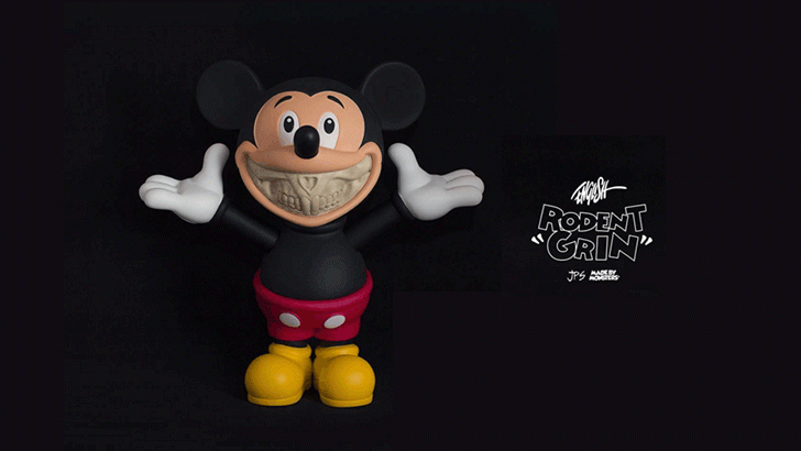 Ron English Mickey Mouse "Rodent Grin" Ron English Mickey Mouse "Rodent Grin"q