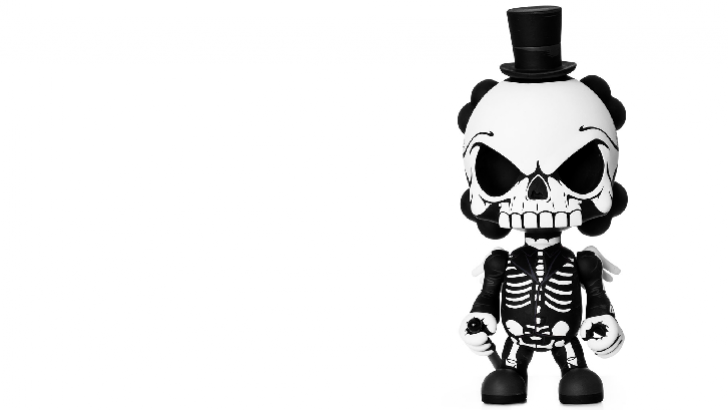 SpectreHead Huck Gee Skullhead Blank Custom Toy by JPK