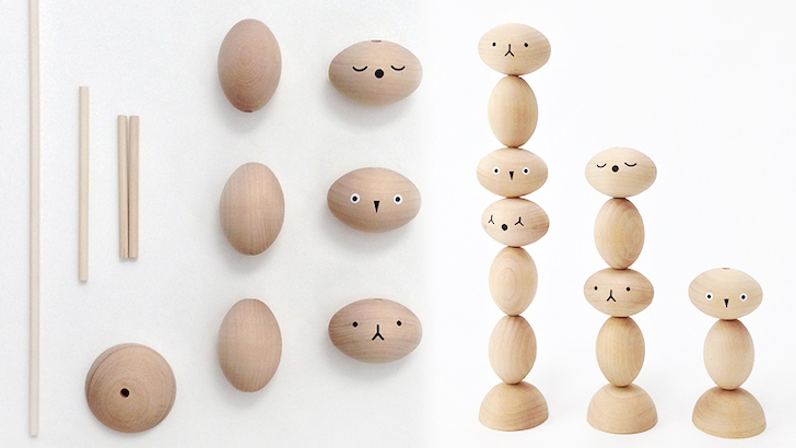 Wooden toys Toto totem toy