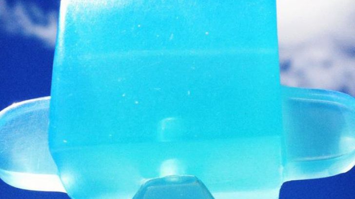 clear blue resin