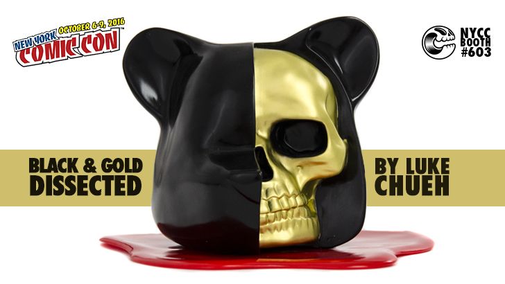 NYCC 16 EXCLUSIVE: LUKE CHUEH BLACK & GOLD DISSECTED BEAR HEAD