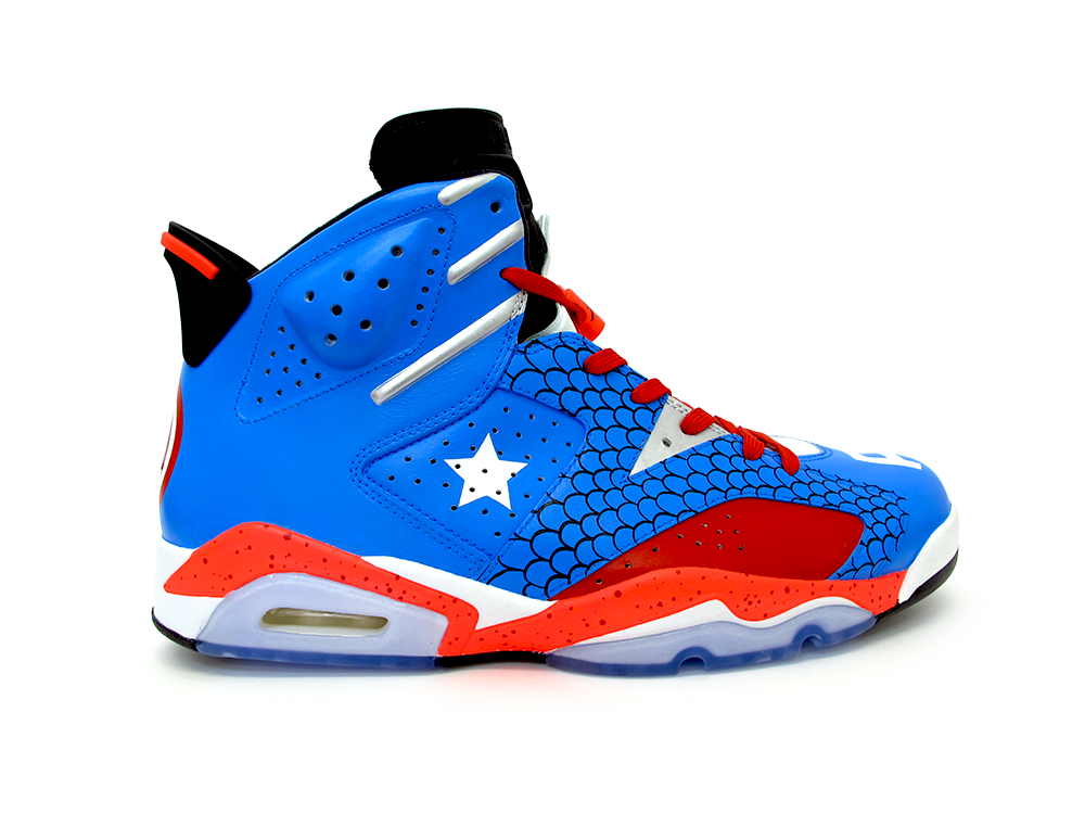 S. Rogers Air Jordan VI Customs from Sekure D Clutter Magazine